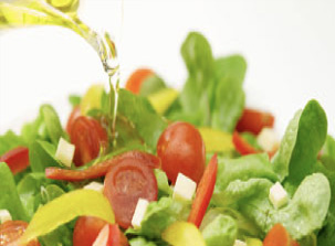 ドレッシングをかける